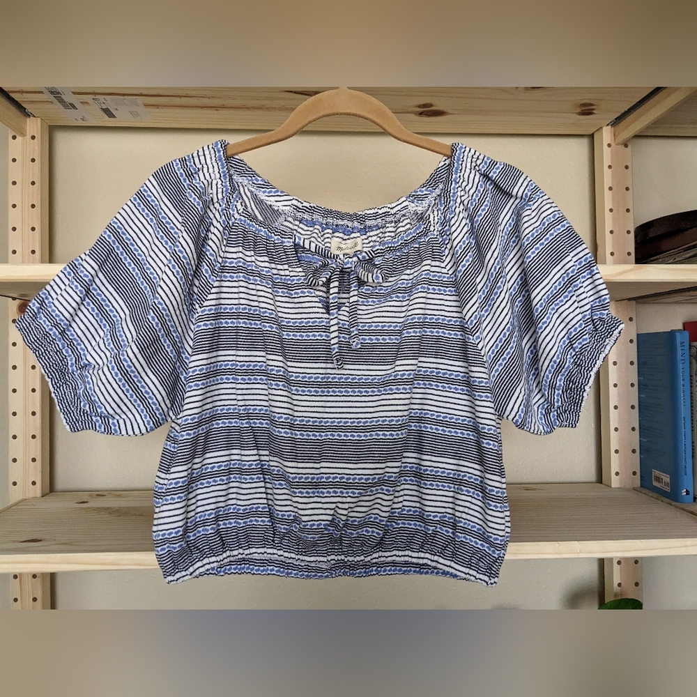 Madewell Knit Cropped Blouse